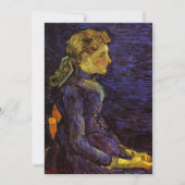 Portrait von Adeline Ravoux von Vincent van Gogh Einladung (Vorderseite)