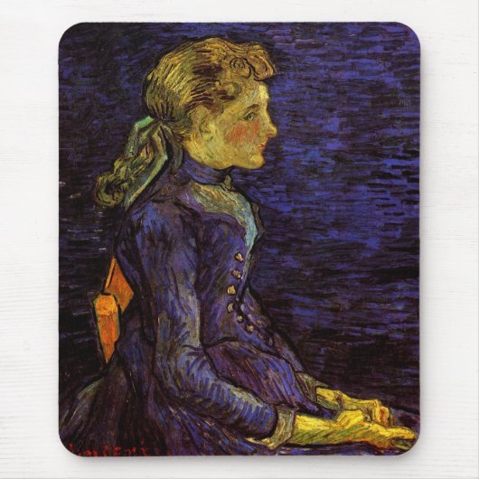 Portrait von Adeline Ravoux von Vincent van Gogh Mousepad (Vorne)