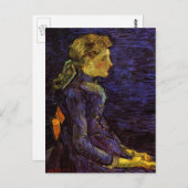 Portrait von Adeline Ravoux von Vincent van Gogh Postkarte (Vorne/Hinten)