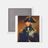 Portrait von Admiral Horatio Nelson Magnet (Vorderseite/Rückseite)