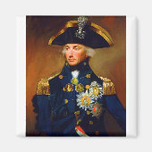 Portrait von Admiral Horatio Nelson Magnet (Vorne)