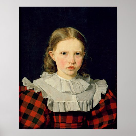 Portrait von Adolphine Kobke 19. Juni 1832 Poster (Vorne)