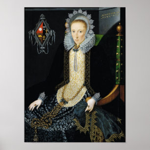 Portrait von Adriana van Nesse, 1611 Poster