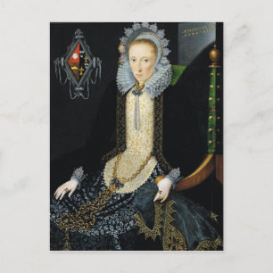 Portrait von Adriana van Nesse, 1611 Postkarte