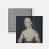 Portrait von Agnes Sorel Magnet (Vorderseite/Rückseite)