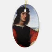 Portrait von Agnolo Doni von Raphael Sanzio Keramik Ornament (Links)