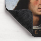 Portrait von Agnolo Doni von Raphael Sanzio Mousepad (Ecke)