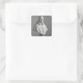 Portrait von Alessandro Quadratischer Aufkleber (Tasche)