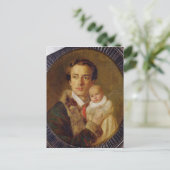 Portrait von Alexander Herzen mit seinem Sohn, 184 Postkarte (Stehend Vorderseite)