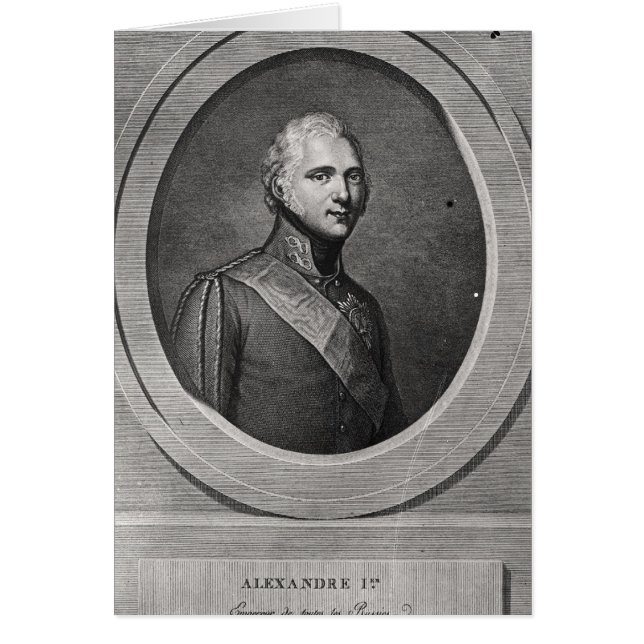 Portrait von Alexander I (Vorne)