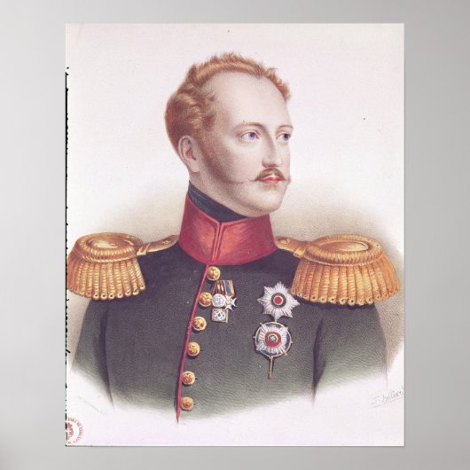 Portrait von Alexander I Poster (Vorne)