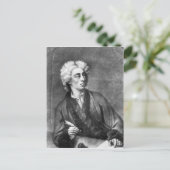 Portrait von Alexander Pope Postkarte (Stehend Vorderseite)