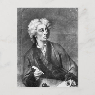 Portrait von Alexander Pope Postkarte