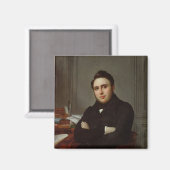Portrait von Alexandre Auguste Ledru-Rollin Magnet (Vorderseite/Rückseite)