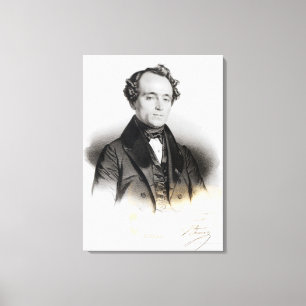 Portrait von Alexandre Dumas Fils Leinwanddruck