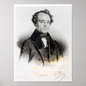 Portrait von Alexandre Dumas Fils Poster (Vorne)