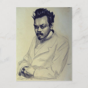 Portrait von Alexei M. Remizov, 1907 Postkarte