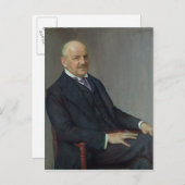 Portrait von Alfred Lichtwark 1912 Postkarte (Vorne/Hinten)