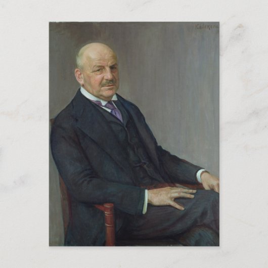 Portrait von Alfred Lichtwark 1912 Postkarte (Vorderseite)