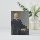 Portrait von Alfred Lichtwark 1912 Postkarte (Stehend Vorderseite)