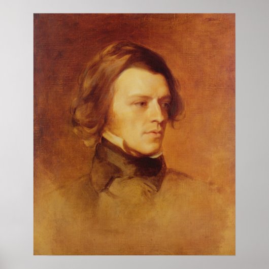 Portrait von Alfred Lord Tennyson Poster (Vorne)