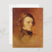 Portrait von Alfred Lord Tennyson Postkarte (Vorne/Hinten)