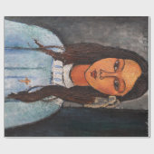 Portrait von Alice, Modigliani Geschenkpapier (Flach)