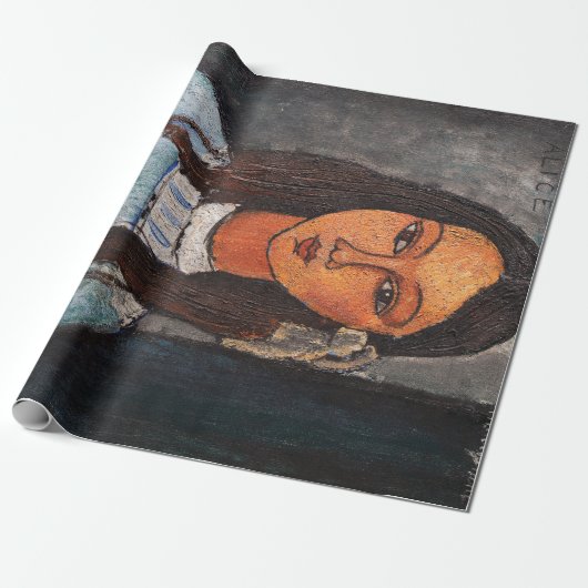 Portrait von Alice, Modigliani Geschenkpapier (Ungerollt)