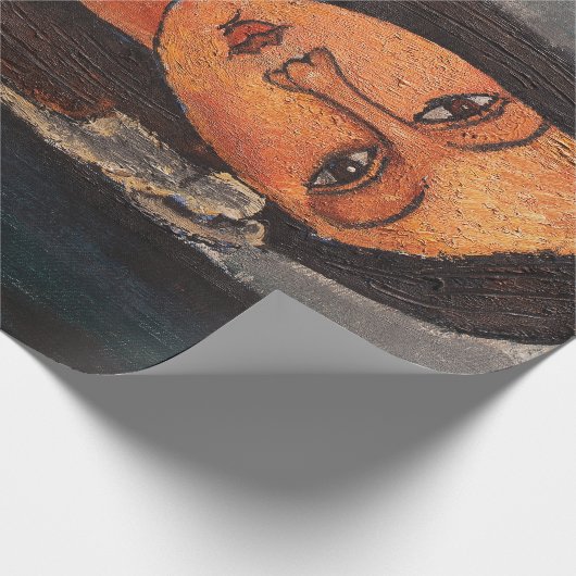 Portrait von Alice, Modigliani Geschenkpapier (Ecke)