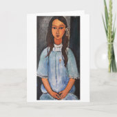 Portrait von Alice, Modigliani Karte (Vorderseite)