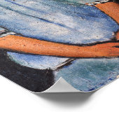 Portrait von Alice, Modigliani Poster (Ecke)