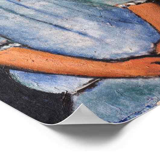 Portrait von Alice, Modigliani Poster (Ecke)