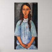 Portrait von Alice, Modigliani Poster (Vorne)