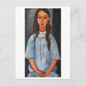 Portrait von Alice, Modigliani Postkarte (Vorderseite)