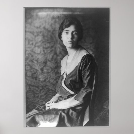 Portrait von Alice Paul Poster (Vorne)