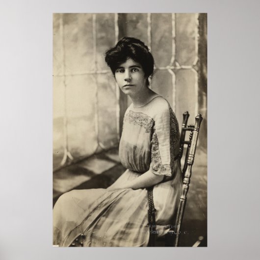 Portrait von Alice Paul Poster (Vorne)
