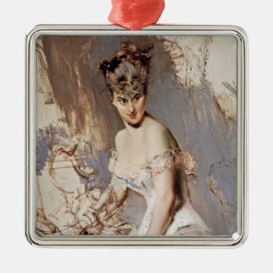 Portrait von Alice Regnault (weibliche Schönheit) Ornament Aus Metall