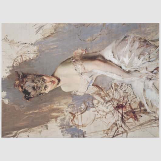 Portrait von Alice Regnault (weibliche Schönheit) Seidenpapier (Vorderseite)