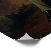 Portrait von Alphonse de Lamartine 1830 Poster (Ecke)