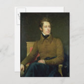 Portrait von Alphonse de Lamartine , 1831 Postkarte (Vorne/Hinten)