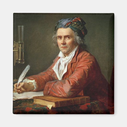 Portrait von Alphonse Leroy, 1783 Magnet (Vorne)