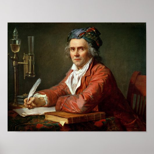 Portrait von Alphonse Leroy, 1783 Poster (Vorne)