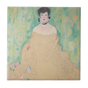 Portrait von Amalie Zuckerkandl von Gustav Klimt Fliese