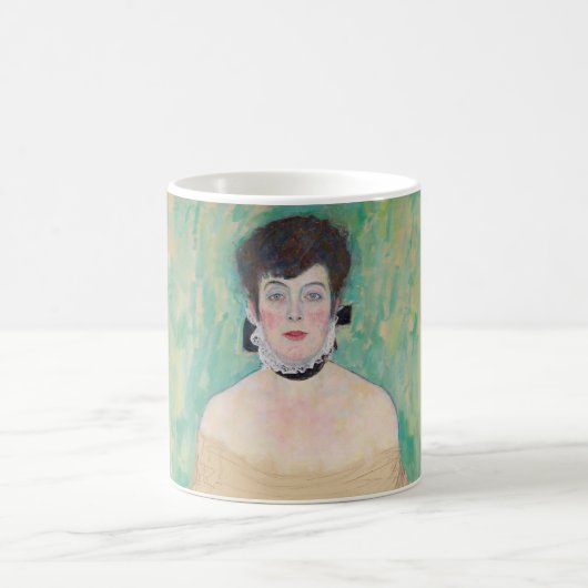 Portrait von Amalie Zuckerkandl von Gustav Klimt Kaffeetasse (Mittel)