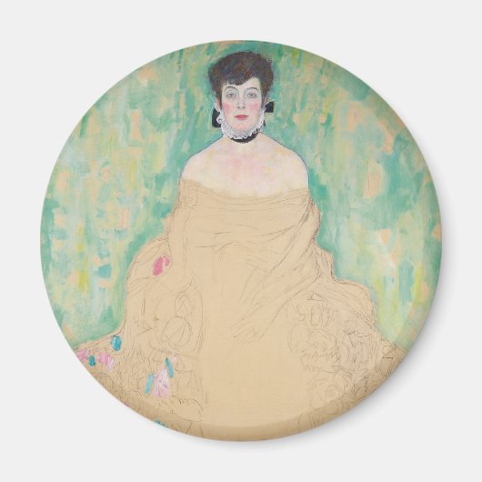 Portrait von Amalie Zuckerkandl von Gustav Klimt Magnet (Vorne)
