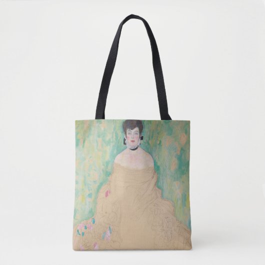 Portrait von Amalie Zuckerkandl von Gustav Klimt Tasche (Vorderseite)