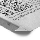 Portrait von Amerigo Vespucci Poster (Ecke)