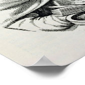 Portrait von Amerigo Vespucci Poster (Ecke)