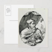 Portrait von Amerigo Vespucci Postkarte (Vorne/Hinten)