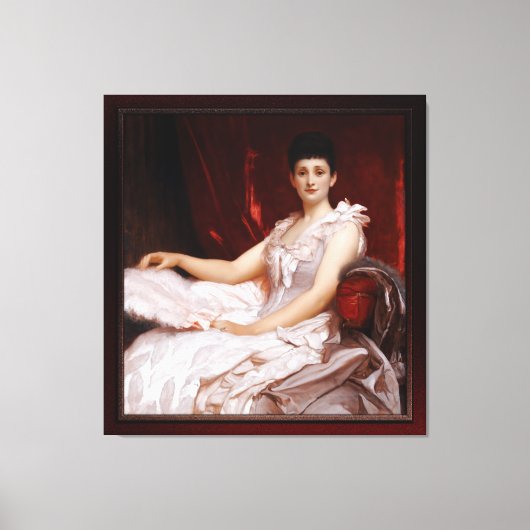 Portrait von Amy Augusta, Lady Coleridge Leinwanddruck (Vorderseite)